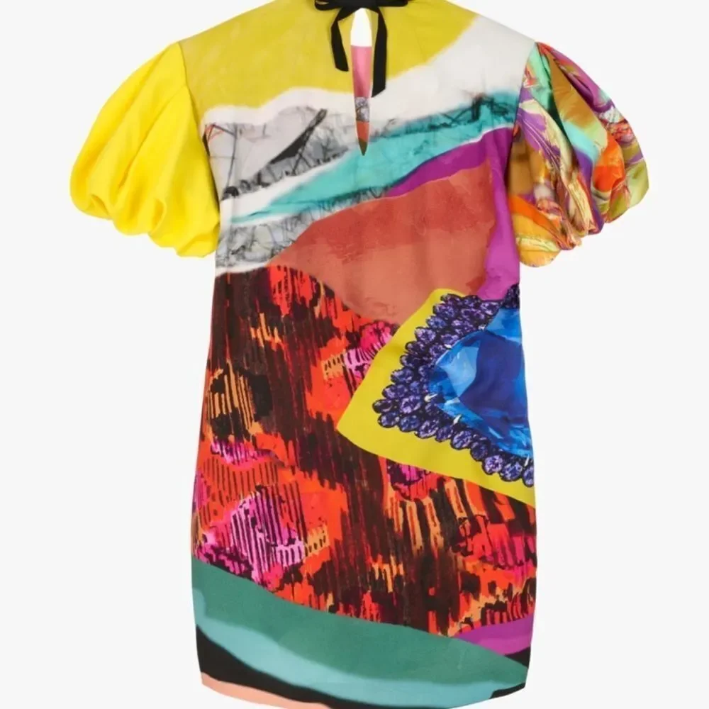 Zara limited edition jewel printed dress NWT - Picture 6 of 8